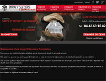 Tablet Screenshot of impactsecoursformation.com